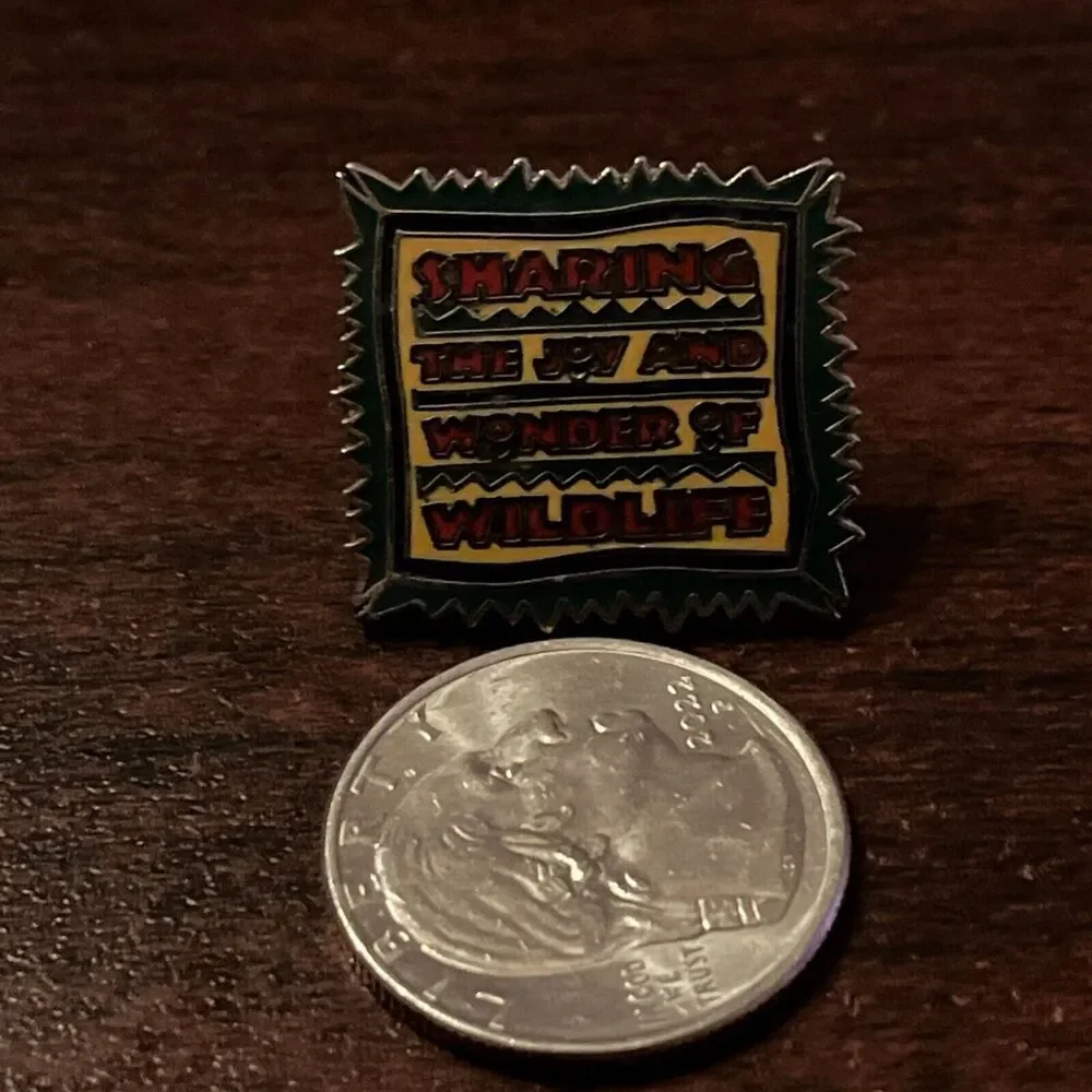 Vintage Atlanta Zoo “Sharing The Joy‎ And Wonder Of Wildlife” Lapel Hat Pin